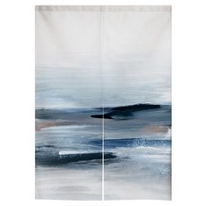 Vinterior 油畫質感含桿對開式隔間門簾, TYPE 02