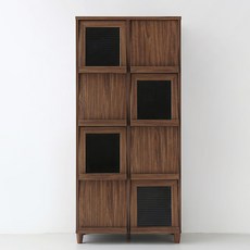 마켓비 필몬 수납장 8문 세로형 NFM17380F 방문설치, 미들브라운