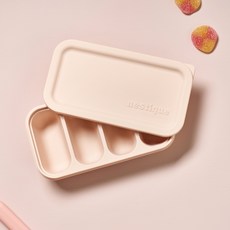 nestique Modern House 安心微波鉑金矽膠4格方塊, 1個, 單一顏色, 200ml, 單品