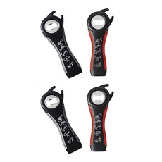 부스마켓 다기능 오프너 2종, 블랙 + 그레이, 블랙 + 레드, 2세트