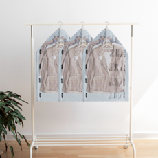 日常Point 無需吸塵器 衣物衣架型 徒手壓縮袋 一般型, 1入, 3個