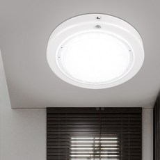 WONHA EL 壓克力圓形無閃爍感應燈 LED 15W, 1個, 白光