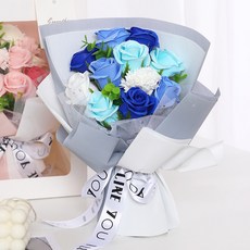 Tinko 人造玫瑰11入花束, 藍色