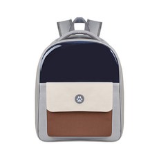 PASTEL PET 寵物彩色口袋後背包, 棕色