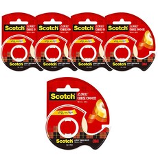 3M Scotch 多用途玻璃紙膠帶切台 583 18mm x 30m, 5個, 透明