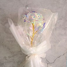 morningscent 人造花 大型 單朵 燈飾 玫瑰花, 雷射, 1個