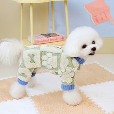COUPETS 狗狗 Blanc 連身衣, 綠色, 1個