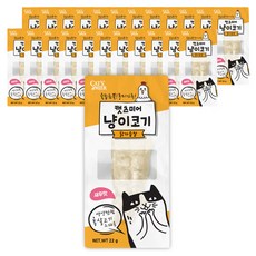 캣츠미어 냥이코기 닭가슴살 고양이 간식, 새우맛, 22g, 24개
