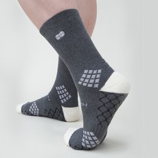 戶外男士緩震登山襪, 1個, 黑色