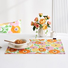 Modern House 花繪餐墊布 40*60cm, 混色, 1個