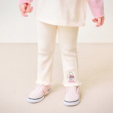 mollimelli 女童款小兔子喇叭緊身褲