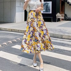 루나걸 소판시 플리츠 스커트 L24SMSK032110