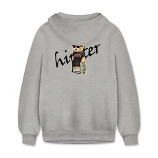 YT CLOSET 滑板熊厚磅刷毛連帽拉鍊外套