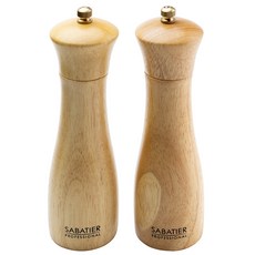 SABATIER 木質陶刀研磨罐 18cm, 210ml, 2個