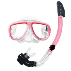 유스윔 주니어용 스노쿨링 마스크 장비 세트, PINK