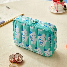 Modern House Butter Shop 皺褶收納包, 牛奶貓 牛奶薄荷