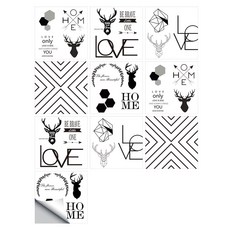 P31 可愛簡約磁磚壁貼 02 愛心 10入組, 混合色