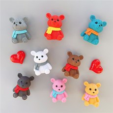 Trendy Cube 3D立體室內裝飾冰箱磁鐵 愛心 2入+熊 8種組, 混色