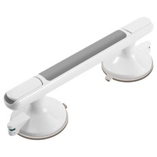 Cozywell 防滑浴室吸盤式玻璃門廁所扶手安全桿, 白色, 1個