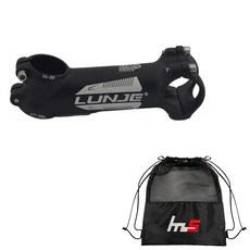 LUNJE 風格自行車把立 110 x 31.8 毫米 + 獨家袋套組 CYYP-81-5PU, 黑色（莖）, 1套