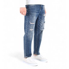 남성용 빈티지 찢청 워싱 청바지 YXD54