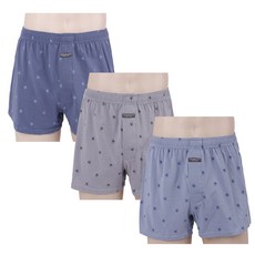 TOUGHGUY 男性用透氣純棉針織四角褲3件組 TG-8032