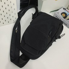 Fitgear 輕量斜背登山後揹包, 黑色, 1個