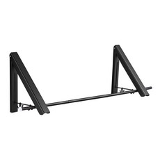 摩納哥橄欖金屬線秘密洗衣架 MTW-120B, 黑色