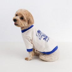 Grooming Dog 狗狗休閒情侶裝大學T, 藍色, 1個