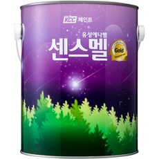 KCC페인트 센스멜골드 에나멜페인트 무광 4L, 황색HF, 1개