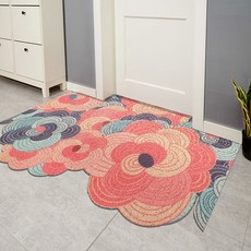 門口腳踏墊, 花, 1個