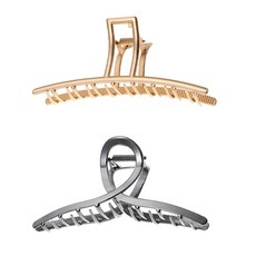 수스다 롱 메탈 헤어 집게핀 + 롱 메탈 꼬임 집게핀 2종 세트 C