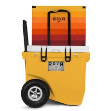 로버 하드 낚시쿨러 캐리어 바퀴 아이스박스 45QT, 매직아워 옐로우