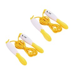 家庭運動健身跳繩 2入, 黃色 (YGYP-43-4)