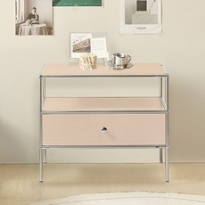 윌로우 저스틴 협탁 605 x 515 mm 방문설치, 베이지, 1개