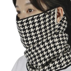 제르소나 슬림 멀티프 패턴 귀걸이형 넥워머, 블랙C, 1개