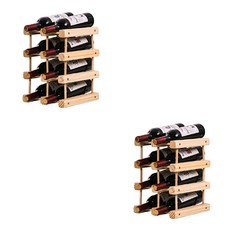 原木酒收納架 4層 2層 YT_RA1193, 單色, 2個