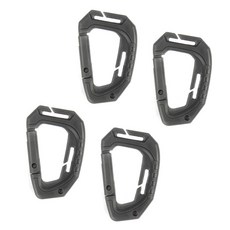 spaver MOLLE 連接登山扣 4入, 4個, 灰色