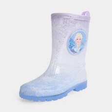 SHOOPENkids 女童款雪花Elsa發光雨鞋 VKTM78S1D