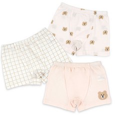 Maykids 小熊系列童款印花四角內褲 3件組