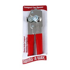 SWING A WAY 帶紅色手柄的搖擺式旋轉開罐器, 混色, 1個