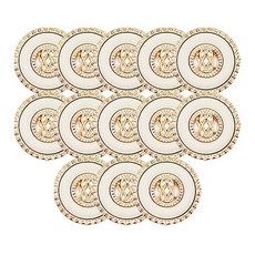 東大門鈕扣王 88組合鈕扣 23mm, 金色象牙白, 13個