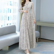 포플러앤씨 레플리 플라워 롱 원피스 빅사이즈 포함