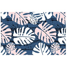 花卉水彩風復古地毯