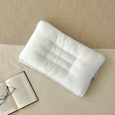 Modern House 斯威爾抗過敏飯店羽絨填充低頸椎曲線枕, 白色, 1個