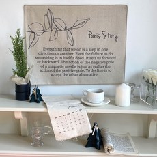 MarketA 布質復古字母掛毯, TYPE2