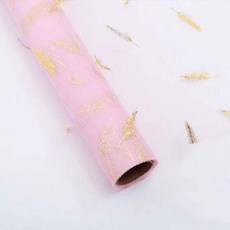 Maket Gamseong 花束包裝網紗, 羽毛粉紅色, 1個