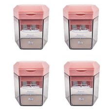 아이비스 심플 미니 2구 연필 깎이 두껑타입, 핑크, 4개