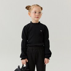 OWLEYBARN 女童蓬鬆羅紋半高領T恤