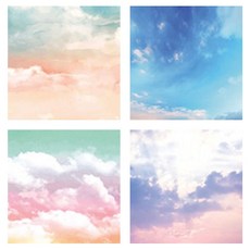 오로라 양면 학종이 C타입 CD_OAT_AL060C, 400장, 4색